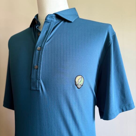 Grateful Dead Steal Your Face Greyson Golf Polo (XL) - Picture 1 of 7